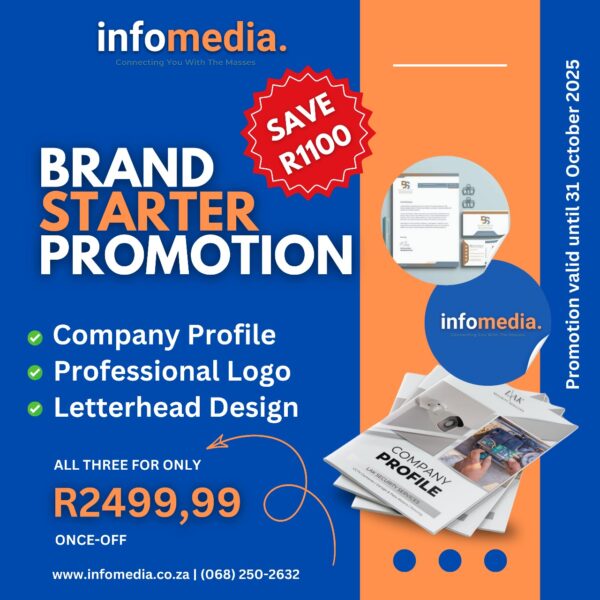 Brand Starter Promotion | Company Profile, Logo & Letterhead Design – INFOMedia
