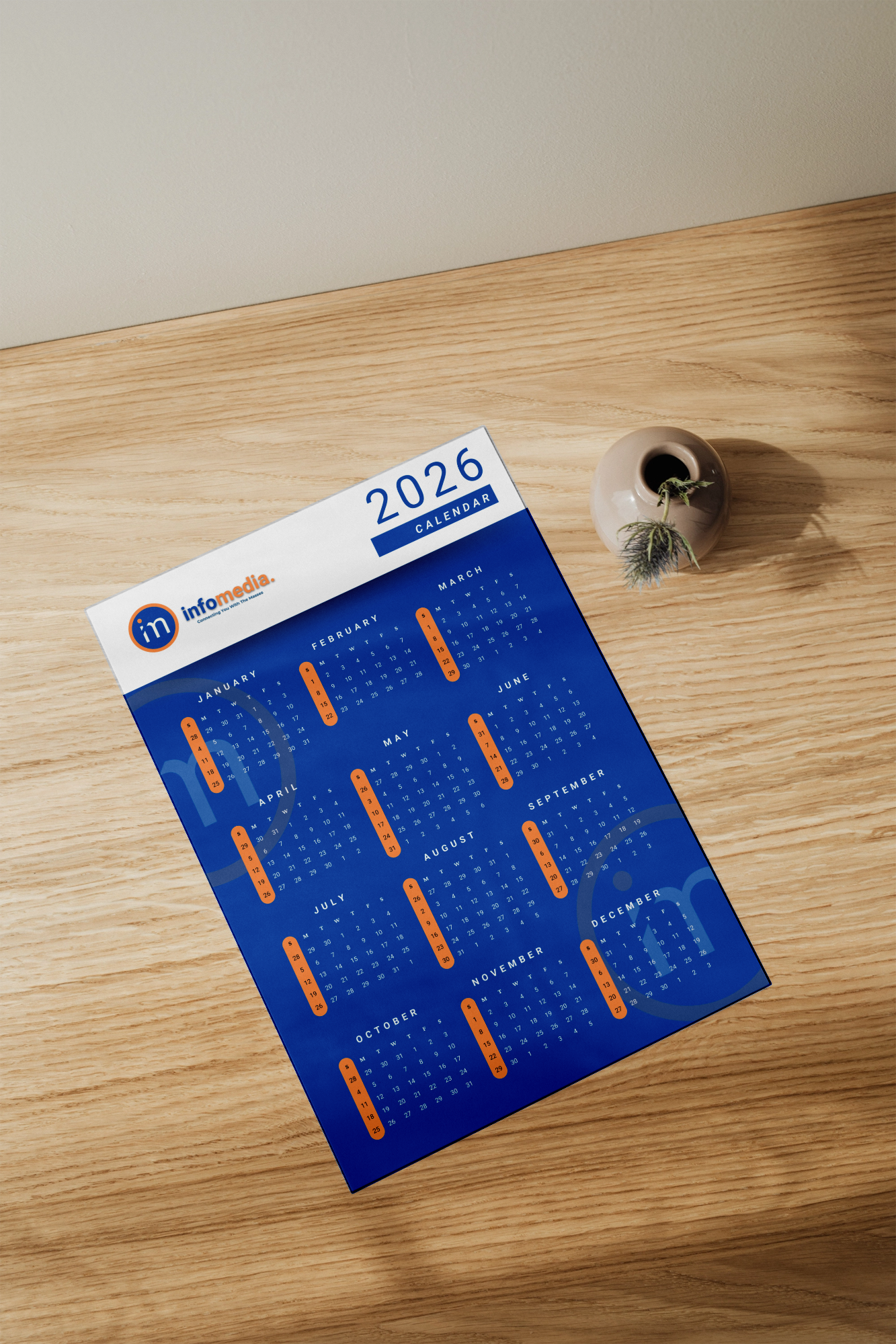 2026 Branded Wall Calendars – Bold, Functional & Promotional