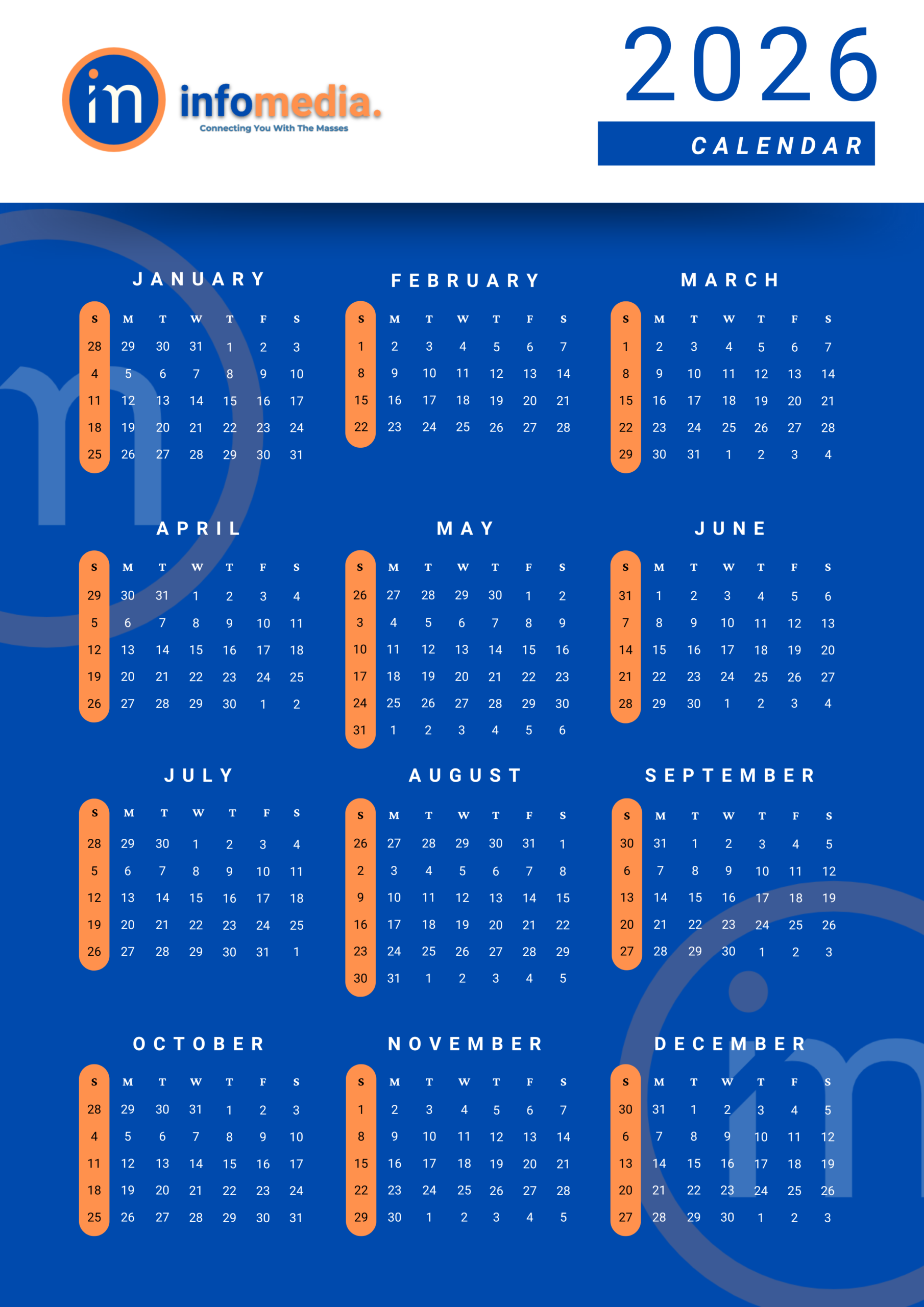 2026 Branded Wall Calendars – Bold, Functional & Promotional - Image 2