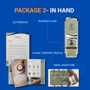 In Hand: Small Business Branding Package | Business Cards, Letterhead & Company Profile
